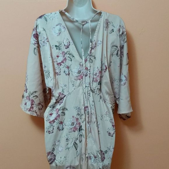 Hope & Ivy knot front maxi dress with in multi floral UK 18/ US 14/ XL NWT - Picture 14 of 15